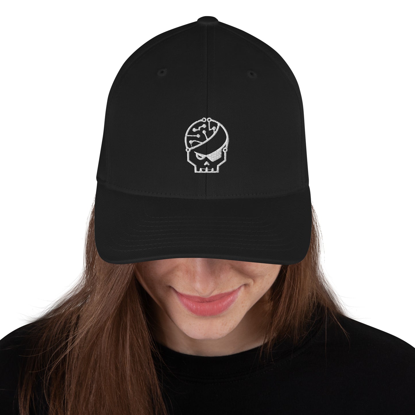 black embroidered Cap