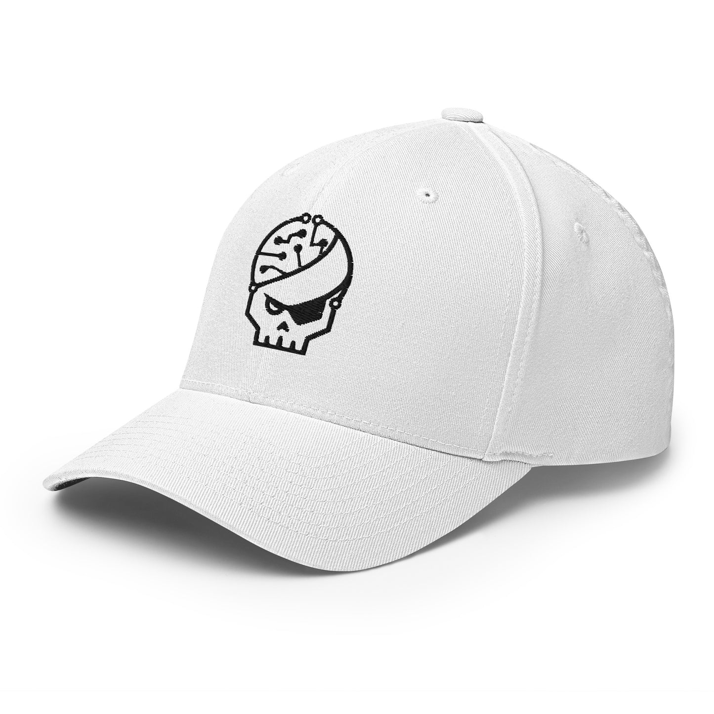 white embroidered Cap