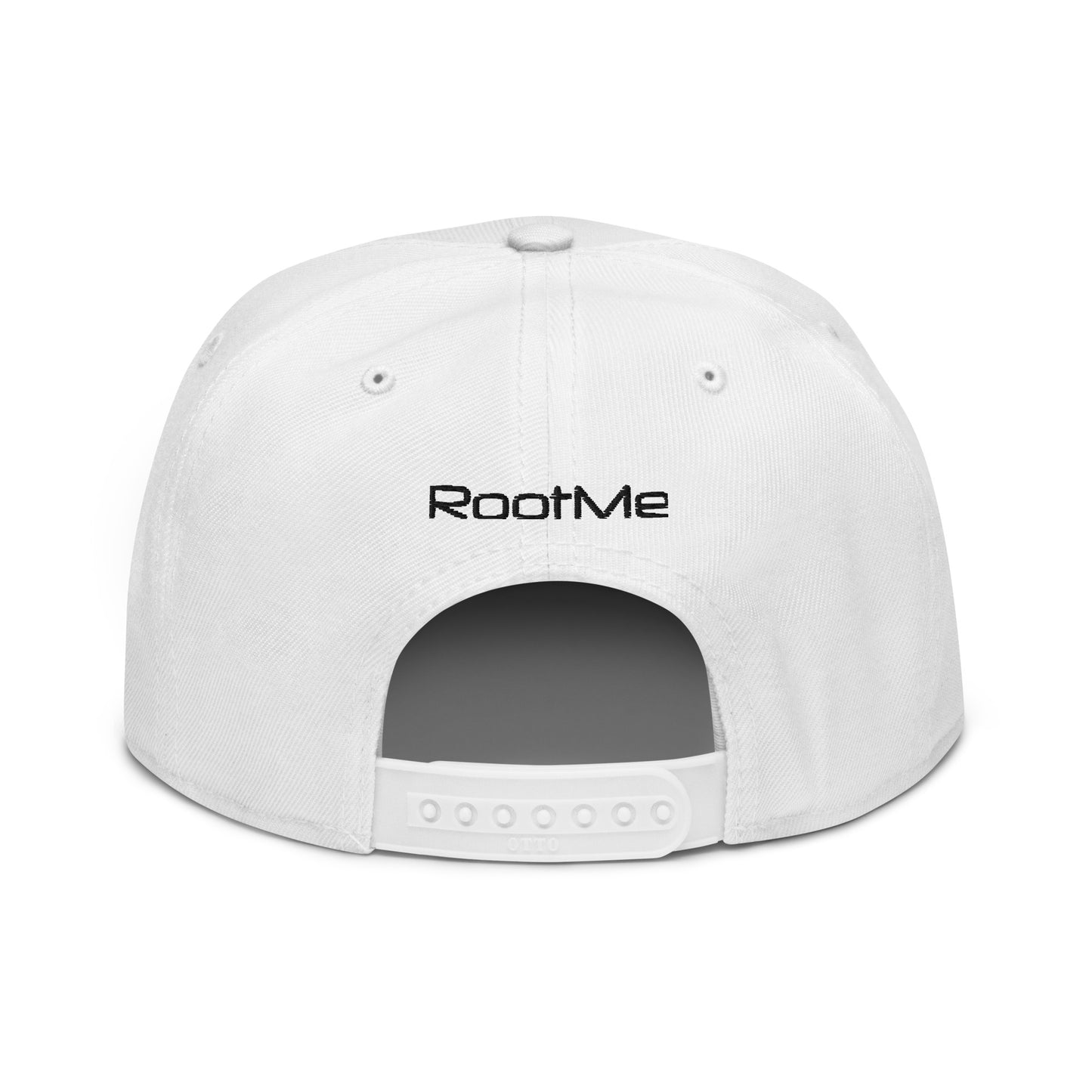 Casquette Snapback blanche brodée