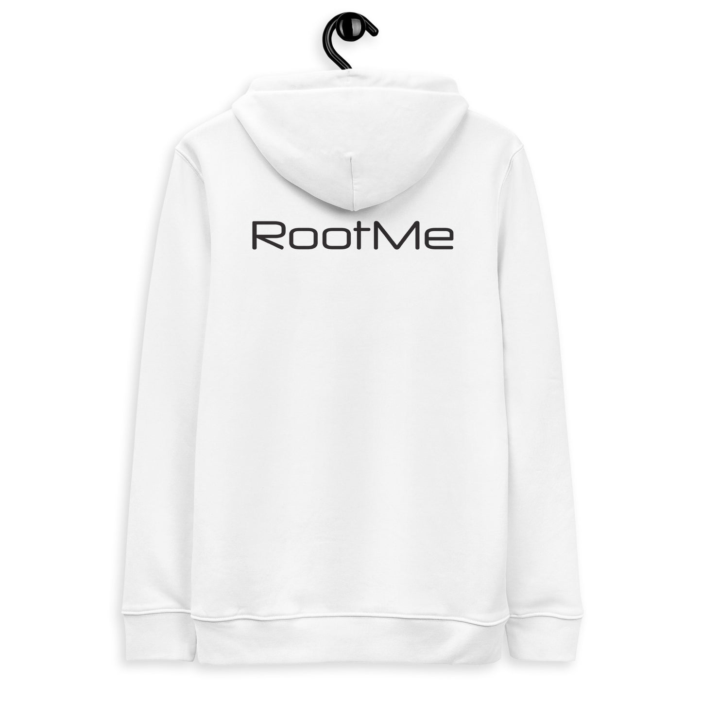 Sweat à capuche blanc brodé en coton bio -Style 2