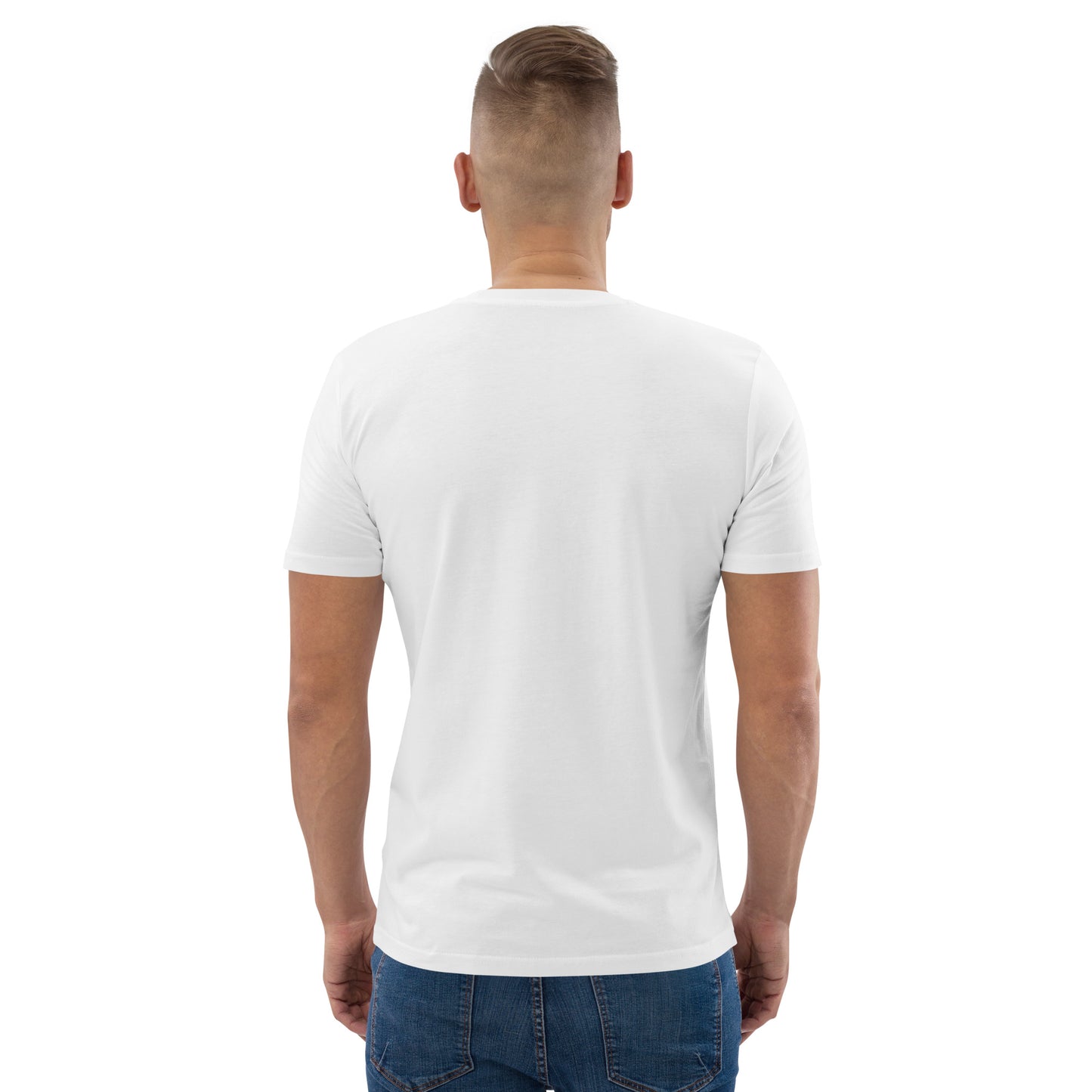 white organic cotton embroidered T-Shirt