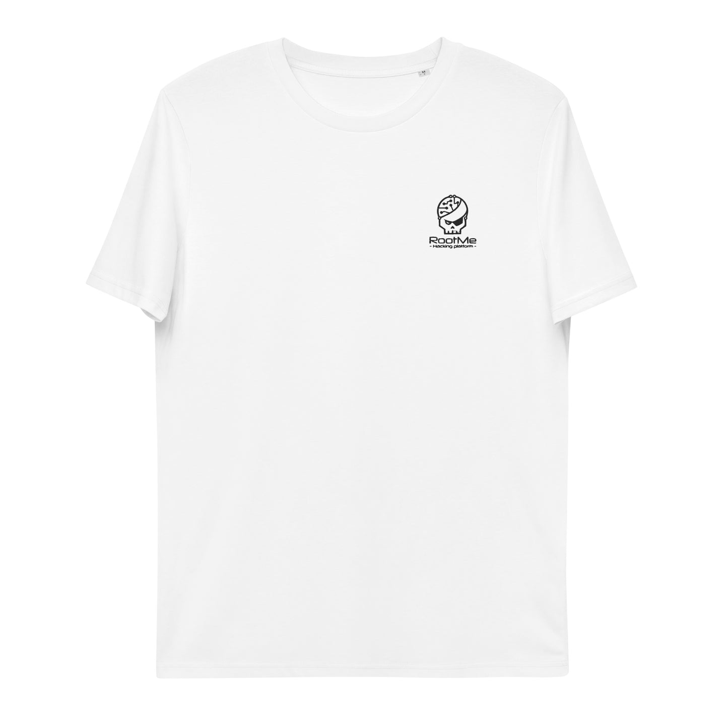white organic cotton embroidered T-Shirt