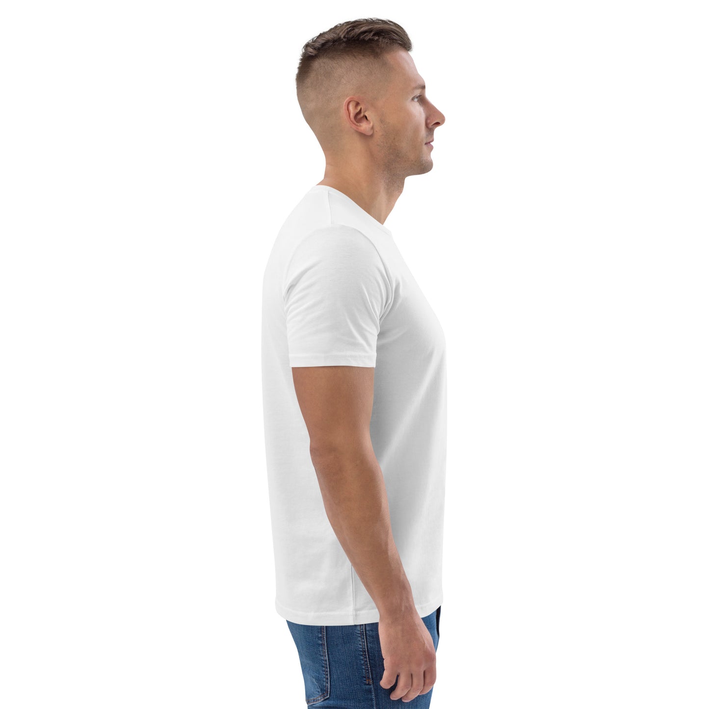 white organic cotton embroidered T-Shirt