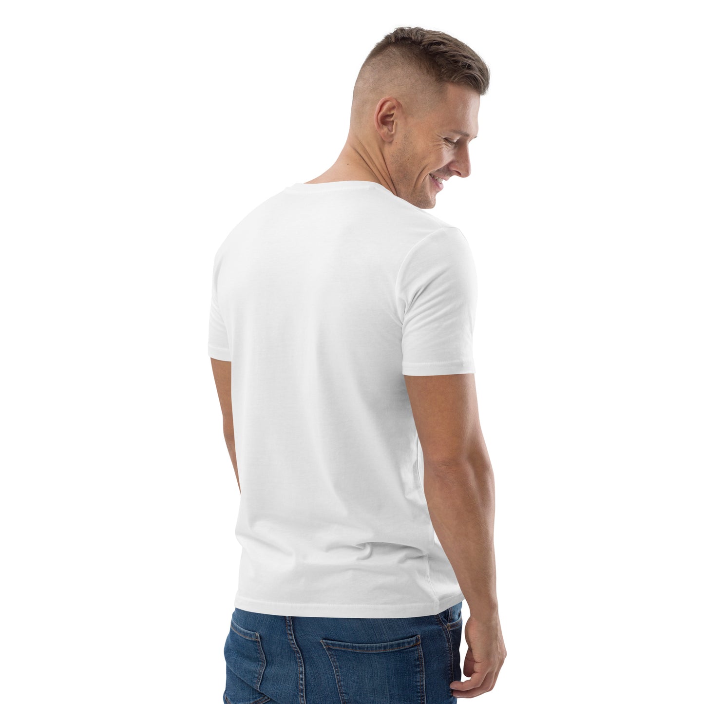white organic cotton embroidered T-Shirt