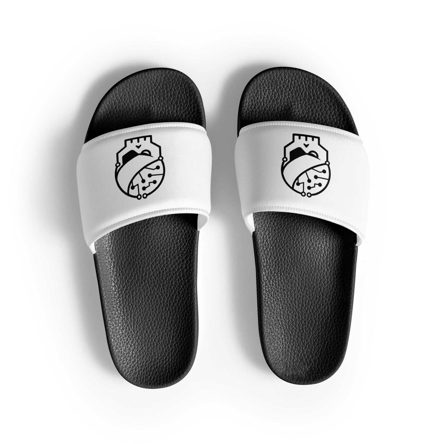 Claquettes blanches pour femme