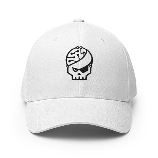 Casquette blanche brodée 