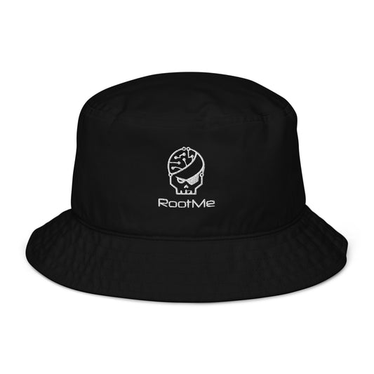 black embroidered Bucket Hat