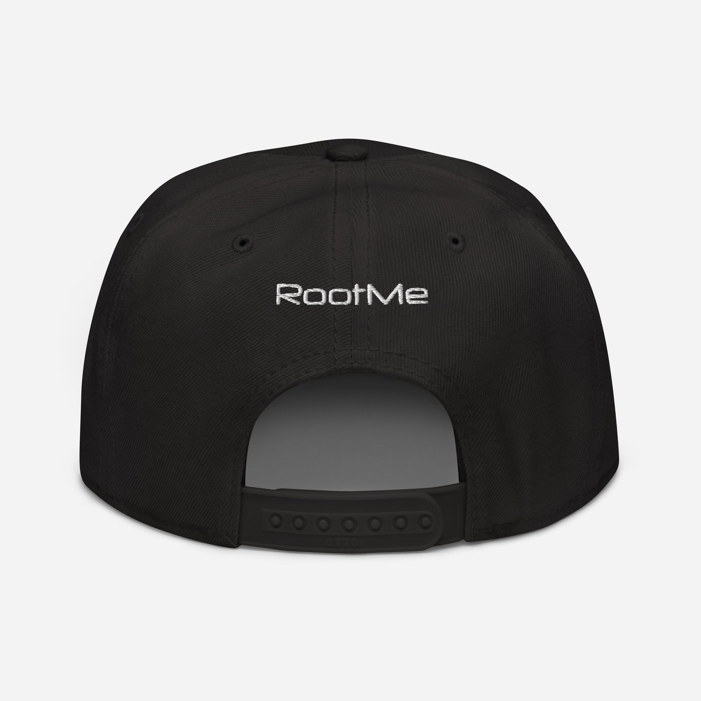 black embroidered Snapback Hat