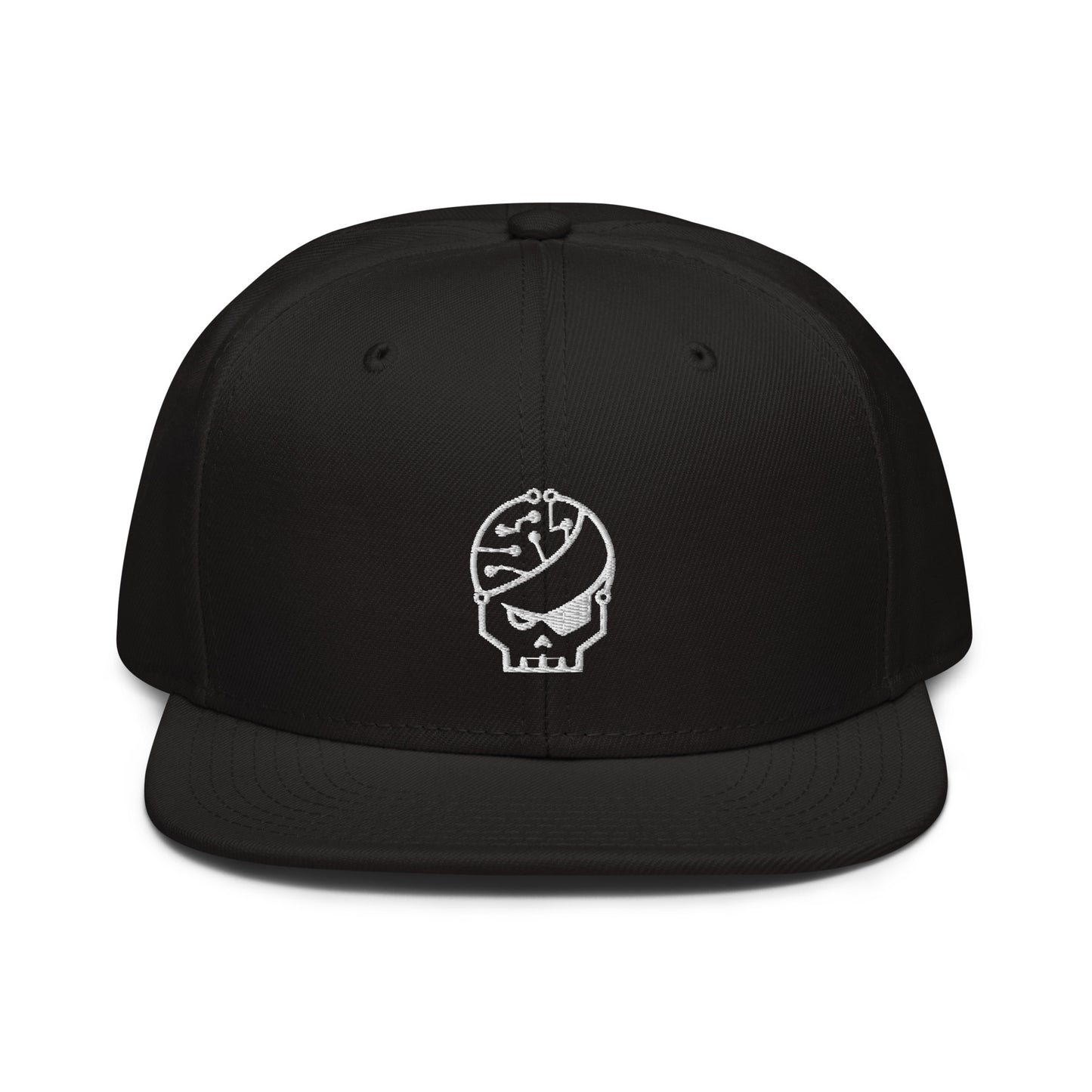 black embroidered Snapback Hat