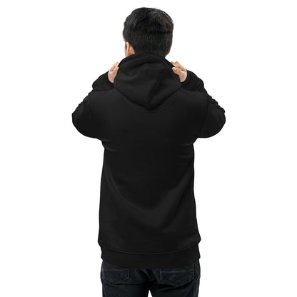 black organic cotton embroidered Hoodie - Style 1